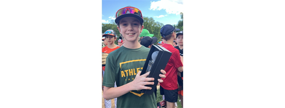 Colin Jamison honored with the Joey Kulaga Sportsmanship Award